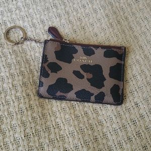 Coach keychain skinny mini ID case wallet